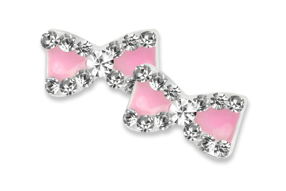 Jolifin Overlay bow mini pink