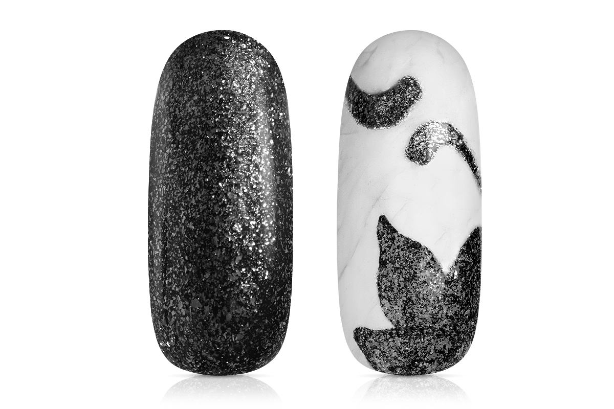 Jolifin LAVENI PRO Farbgel - sparkle black 5ml