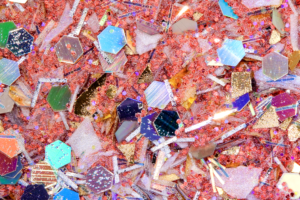 Jolifin Acryl Farbpulver - Red Glittermix 5g
