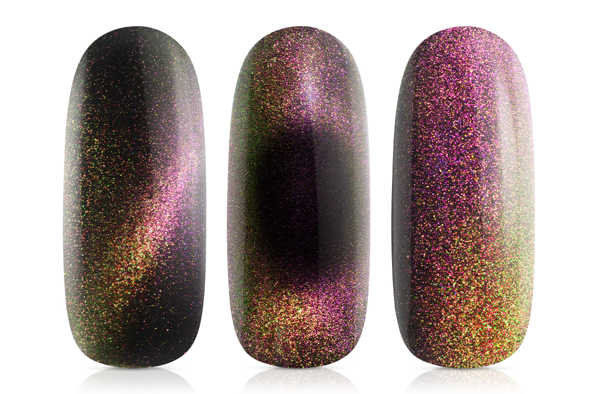 Jolifin LAVENI 3in1 Shellac - Cat-Eye 9D FlipFlop pink & peach 10ml