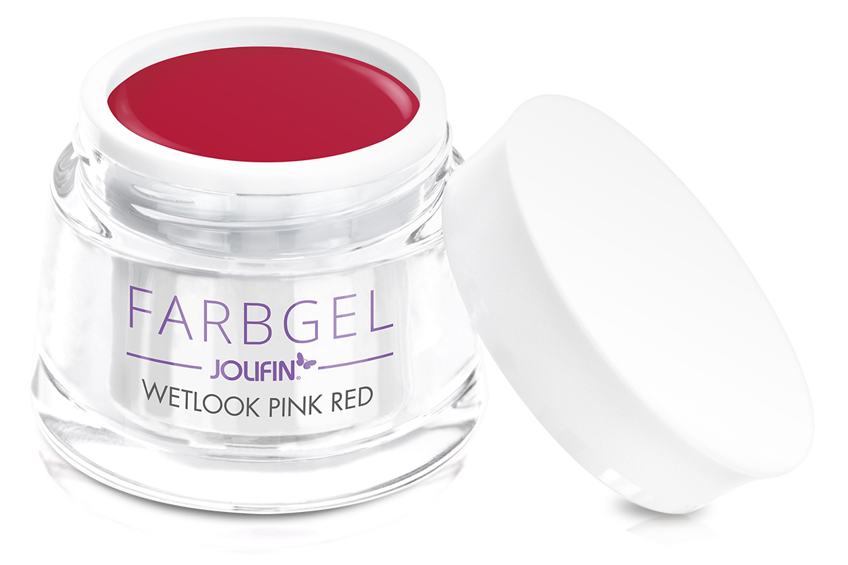 Jolifin Wetlook Farbgel pink red 5ml