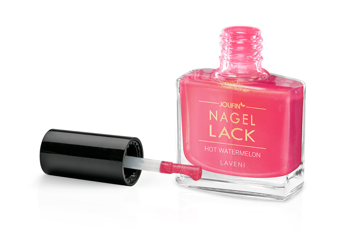 Jolifin LAVENI Nagellack - hot watermelon 9ml