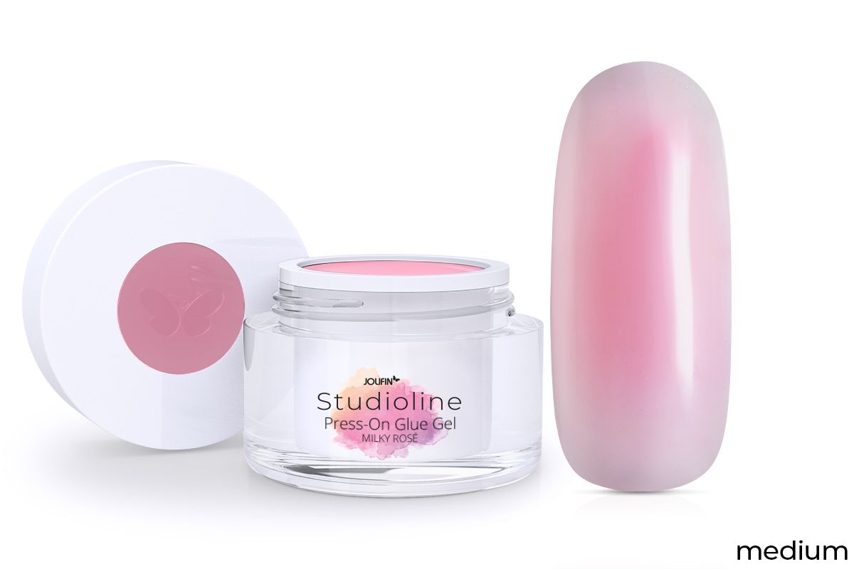 Jolifin Studioline PressOn Glue Gel milky rosé 15ml 27527
